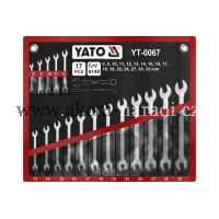 YATO Klíče očkoploché sada 17 kusů 8-32mm CrV  YT0067