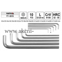 YATO Klíče imbus zahnuté 3 - 17 mm bez kuličky  YT0519