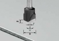 Festool Drážkovací fréza ve tvaru V, HW, stopka 8 mm HW S8 D18-135° (Alu) 491443