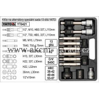 YATO klíče na opravu alternátorů speciální sada 13 dílů YATO YT0421 YT-0421