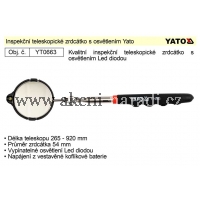 inspekční teleskopické zrcátko s osvětlením YATO YT-0663, YT0663