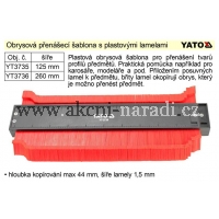 YATO Obrysová šablona s plastovými lamelami šíře 250 mm DG680   YT3736