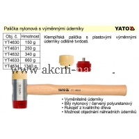 YATO Palička nylonová 150g s výměnnými úderníky   YT4630