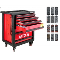 YATO dílenský stolek skříňka pojízdná s nářadím 176ks 6 zásuvek YT-5530
